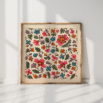 stylized floral design for printed textile 1800 1818 unknown