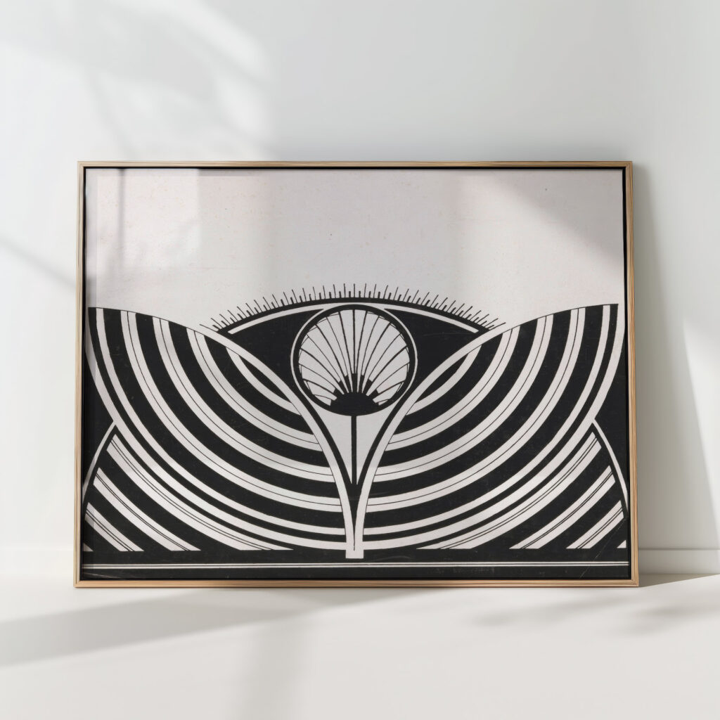 stylized floral motif 1905 samuel jessurun de mesquita high quality print