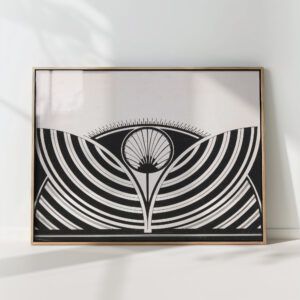 stylized floral motif 1905 samuel jessurun de mesquita high quality print