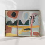 stylized landscape with a tree 1934 sasza blonder high quality print