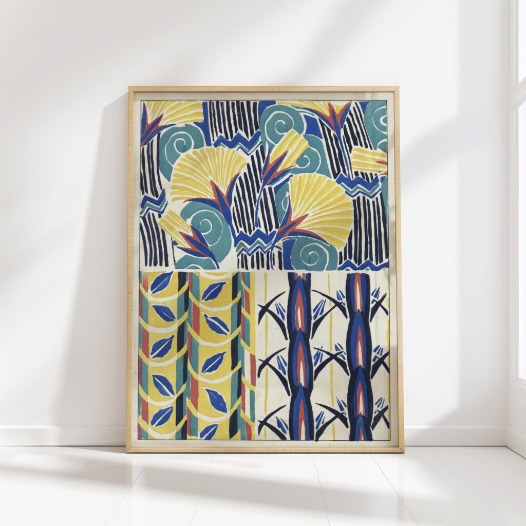 suggestions for fabrics and carpets pl15 1923 emile allain seguy high quality print