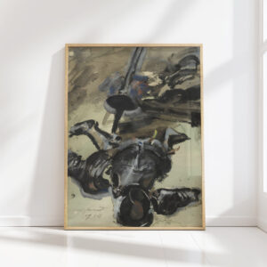 suit of armor and sword 1918 lovis corinth high quality print