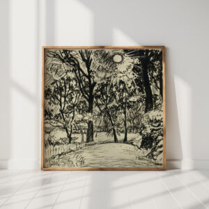 sun lit path henry lyman sayen high quality print
