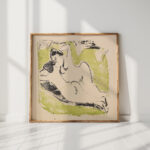 sunbathing bather 1909 ernst ludwig kirchner high quality print