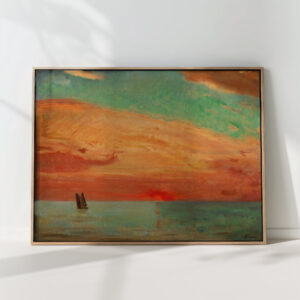 sunrise over the eastern sea 1932 fujishima takeji high quality print