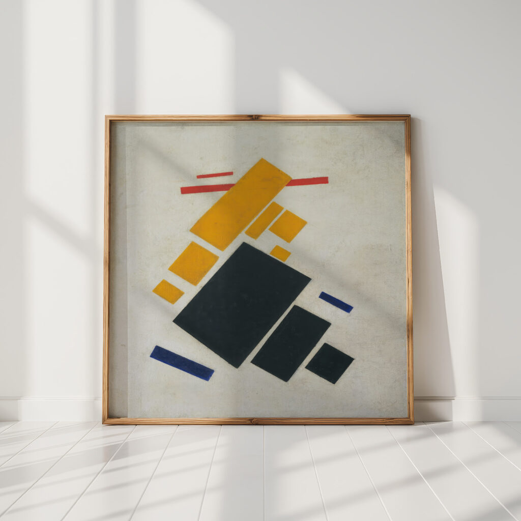 suprematist composition airplane flying 1915 kazimir malevich high quality print