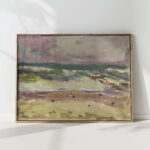 surf motif from sylt 1948 arno konig high quality print