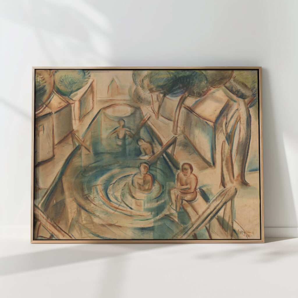 swimming pool in heviz 1930 1939 jozsef egry high quality print