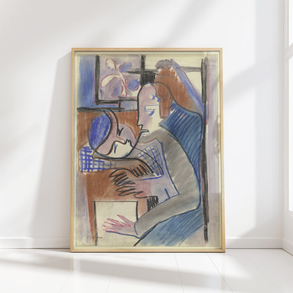 swiss girl ca 1930 ernst ludwig kirchner high quality print