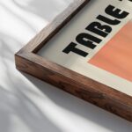 table tennis mid century print bold color blocks 3