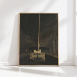 the airship belgique ii in its hangar 1910 leon spilliaert high quality print