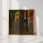 the alley of the castle in bachte maria leerne 1923 frits van den berghe high quality print