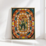 the bandaisan volcano and giant glacier in japan 1920 adolf wolfli high quality print