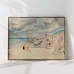 the beach of deauville 1928 henri lebasque high quality print