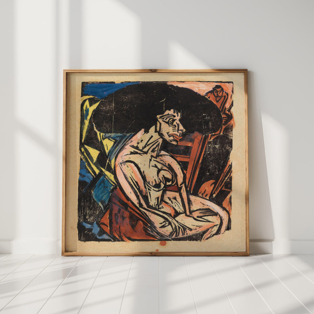 the beloved 2 1915 ernst ludwig kirchner high quality print