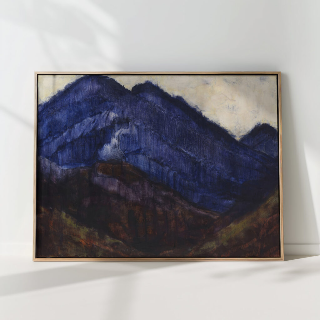 the blue mountains ca 1912 christian rohlfs high quality print