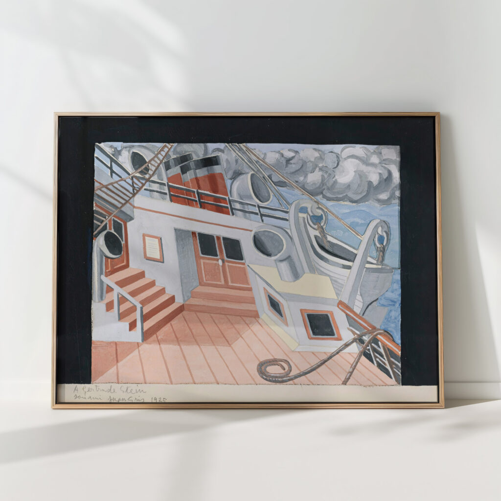 the bridge of a transatlantic 1925 juan gris high quality print