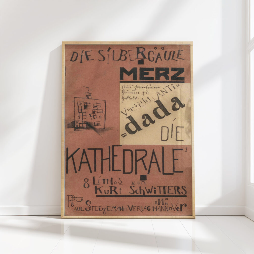 the cathedral the silver column 1920 kurt schwitters high quality print