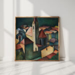 the church iii st andreas in klausen sudtirol 1920 alexander kanoldt high quality print