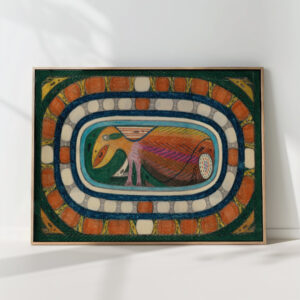 the dolphins an absolutely harmless giant bird 1928 adolf wolfli high quality print