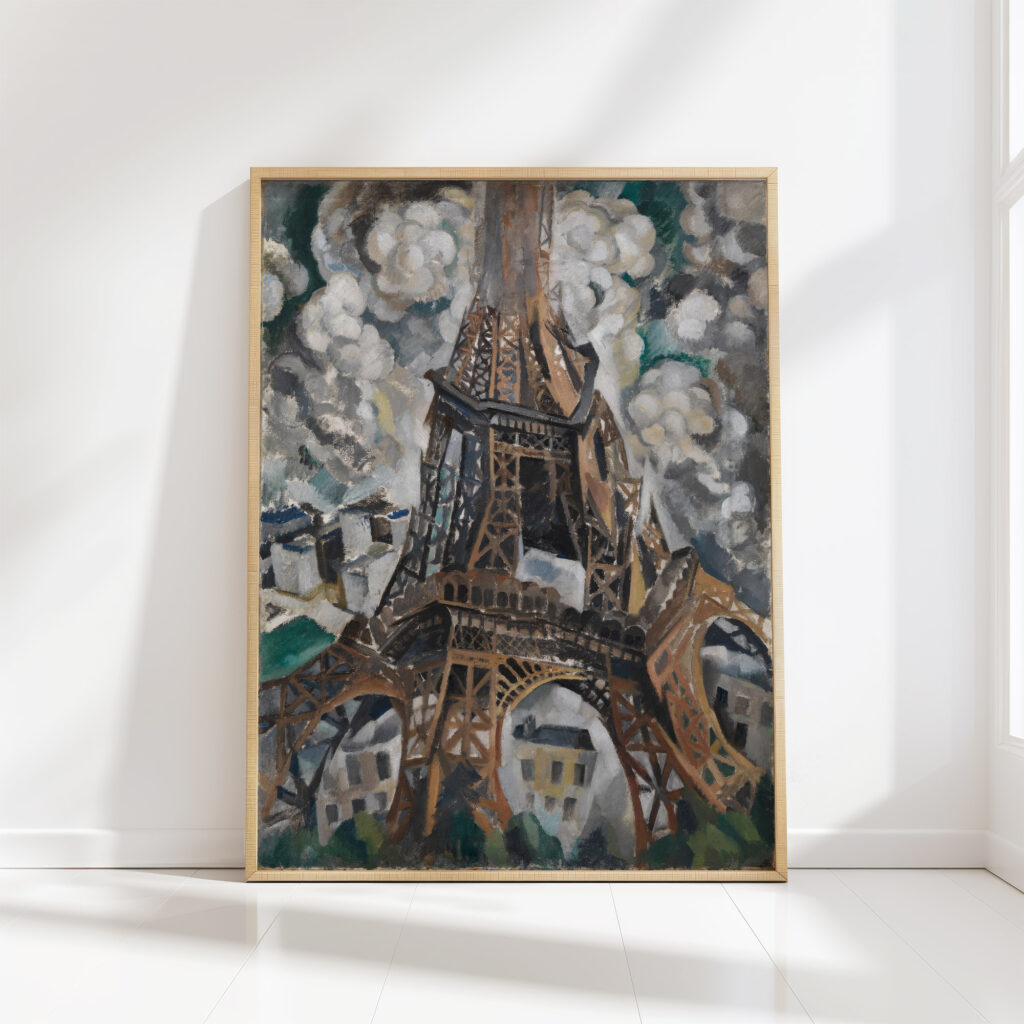 the eiffel tower 1909 1910 robert delaunay high quality print