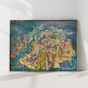 the enchanted island storm 1935 oskar laske high quality print