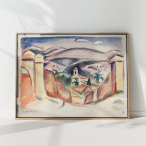 the entrance to cassis also known as the church tower in cassis 1909 emile othon friesz high quality print