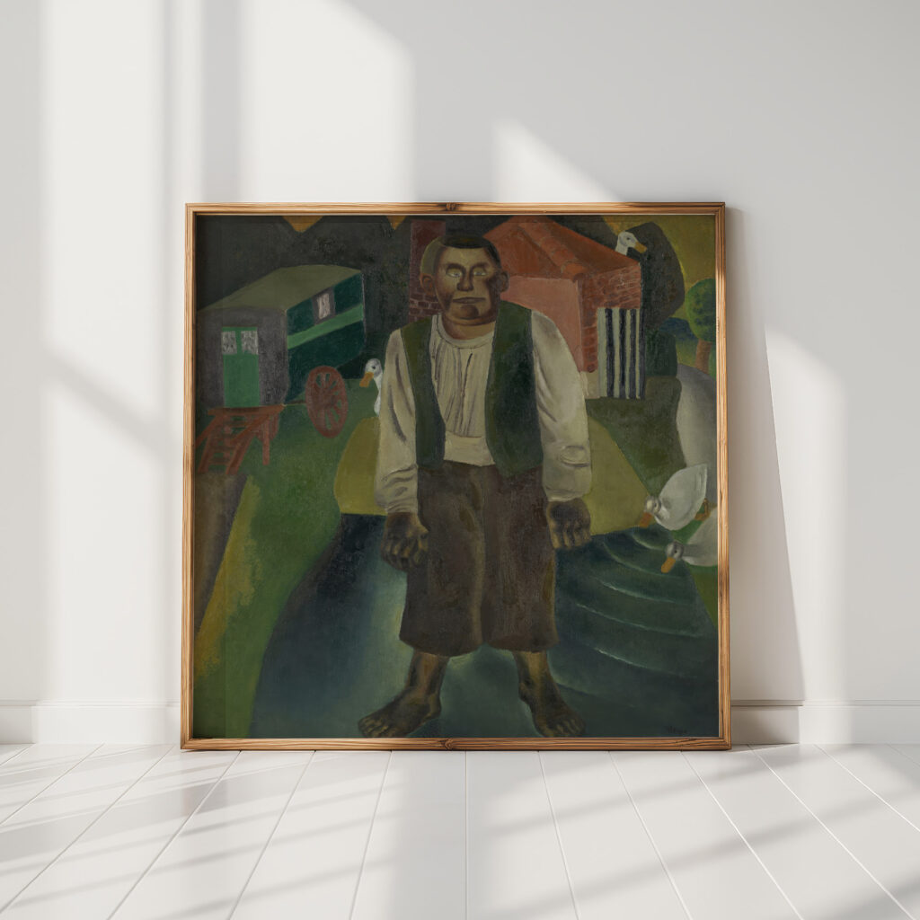the idiot by the pond 1926 frits van den berghe high quality print