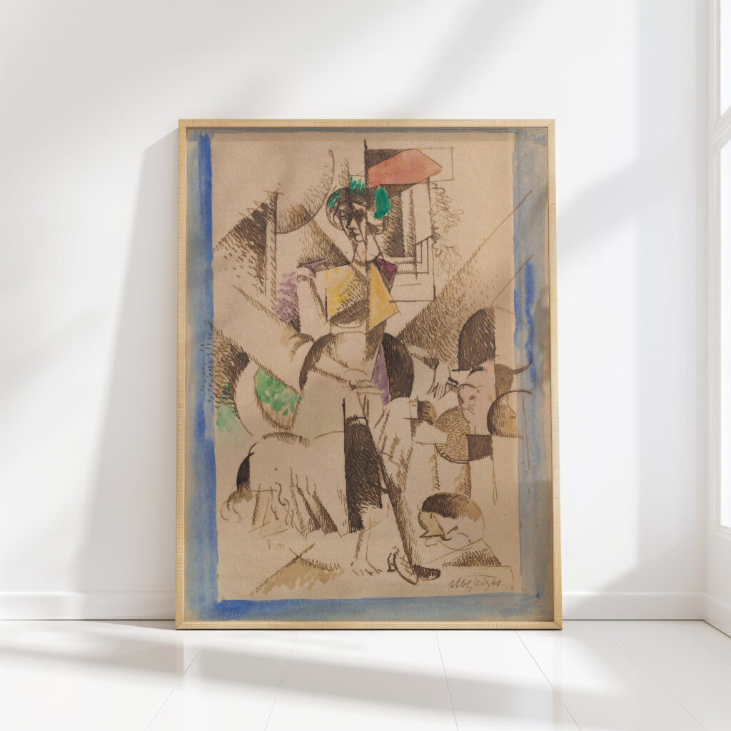 the lady with animals portrait of madame raymond duchamp villon 1914 albert gleizes high quality print