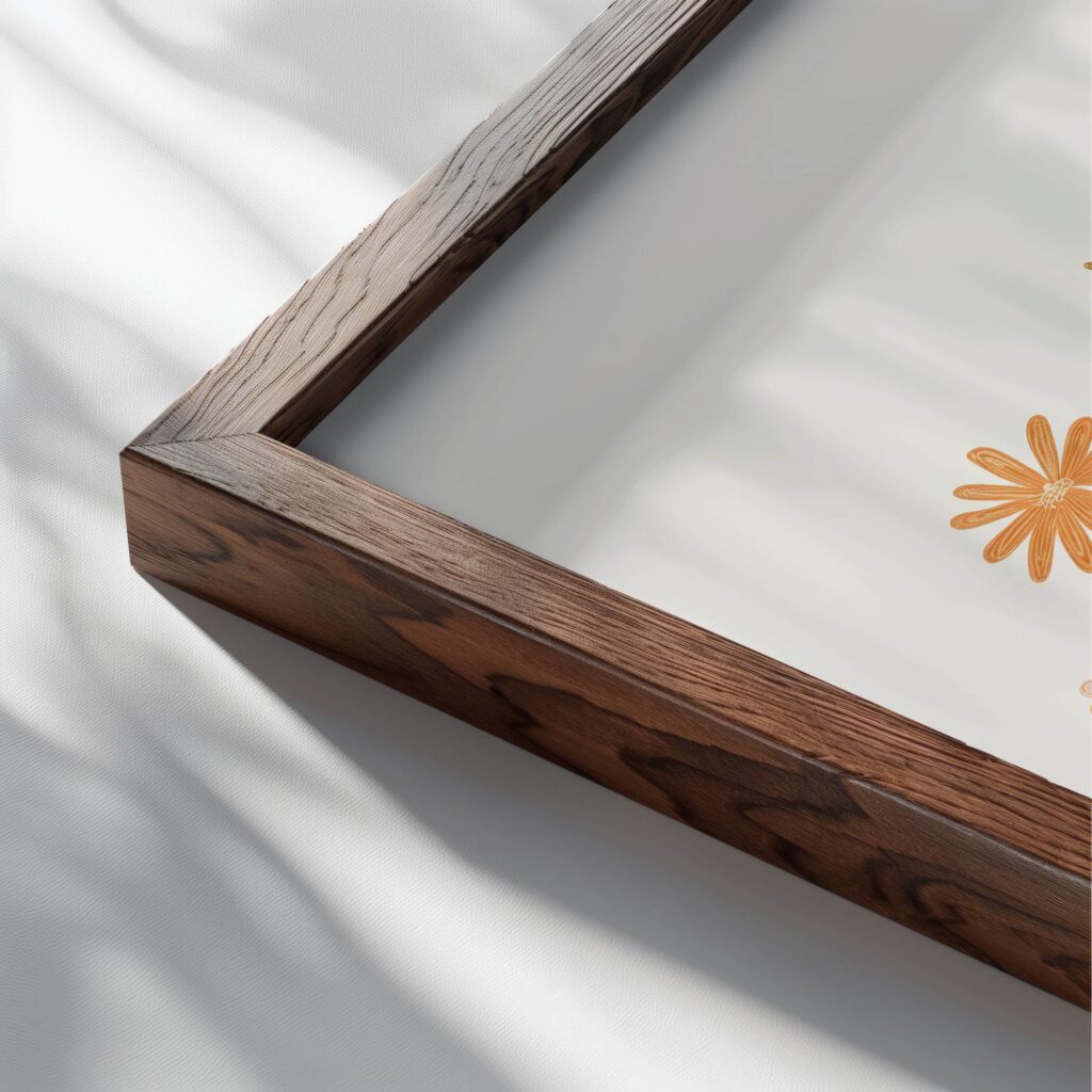 the lord is my shepherd close up dark wood mockup