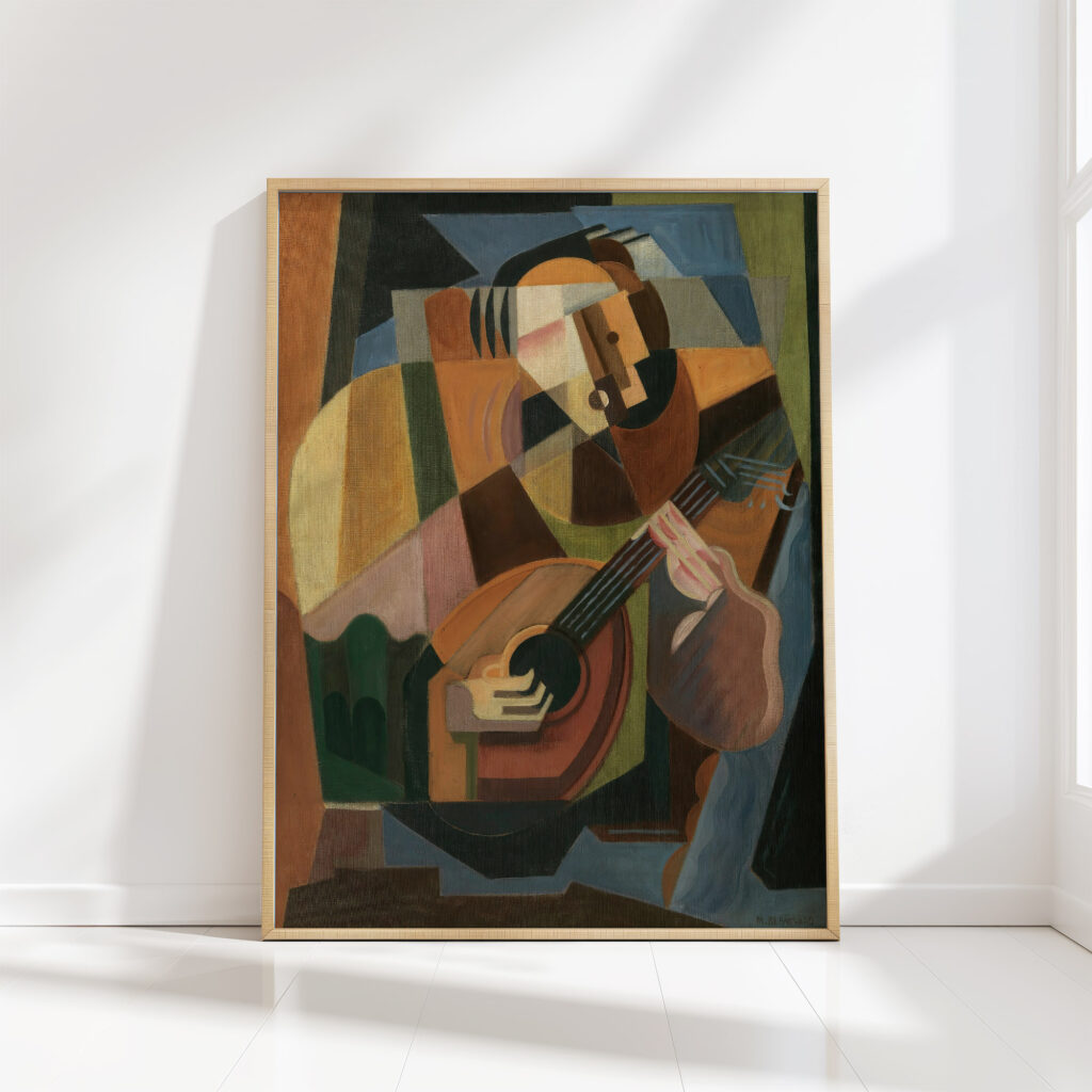 the lute player 1917 1918 maria blanchard high quality print