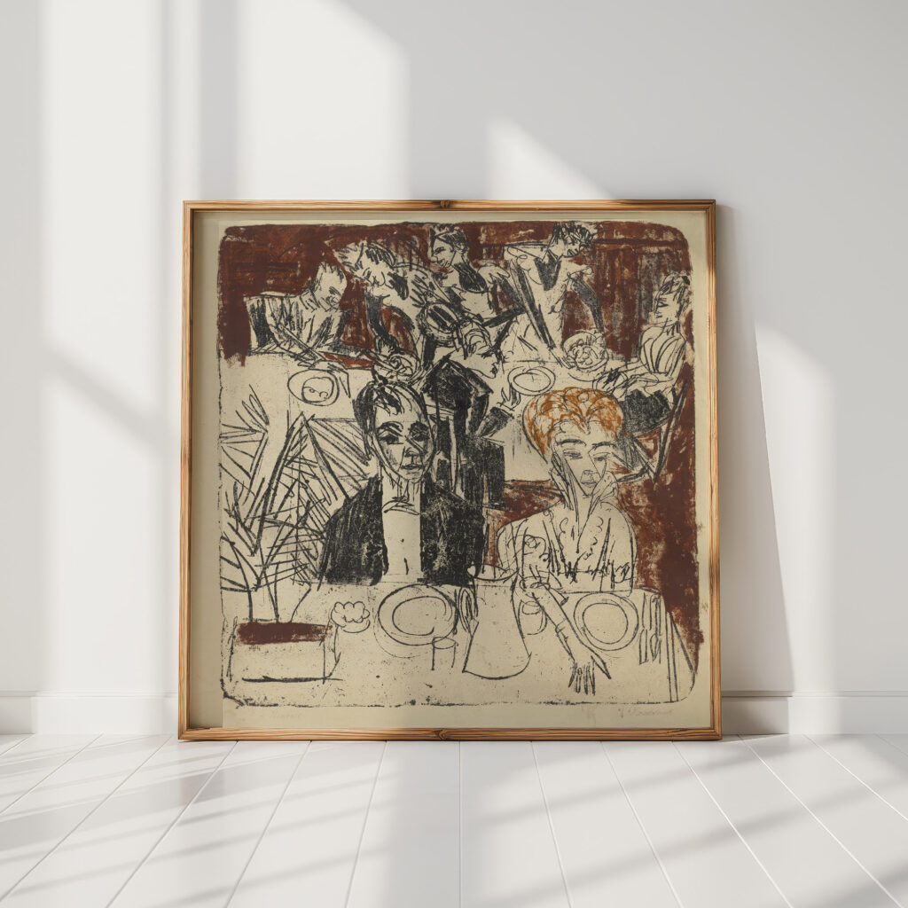 the meal in the sanatorium 1916 ernst ludwig kirchner high quality print