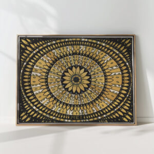 the month of may rosette with stylized blades 1918 julie de graag high quality print