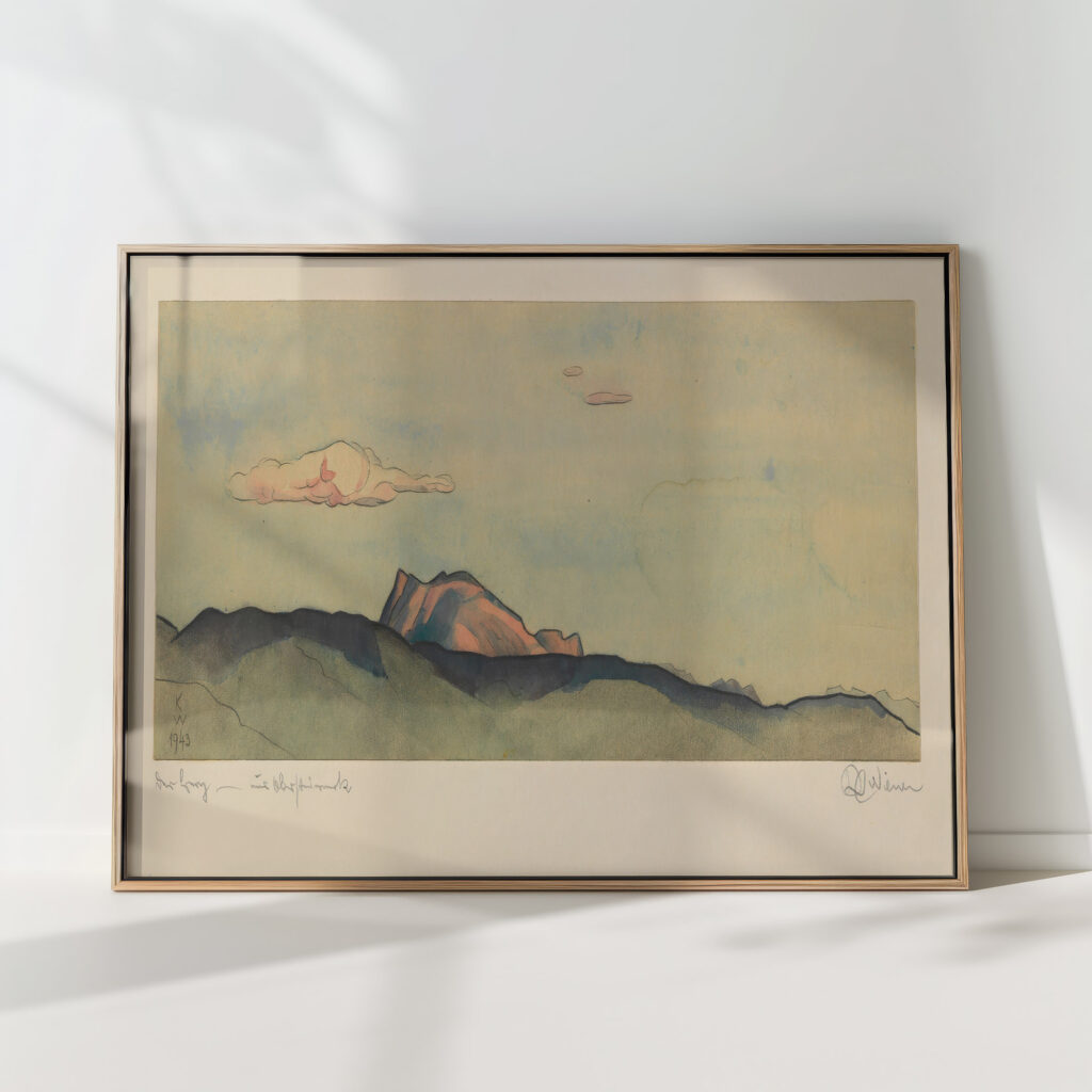 the mountain obersteiermark 1943 karl wiener high quality print