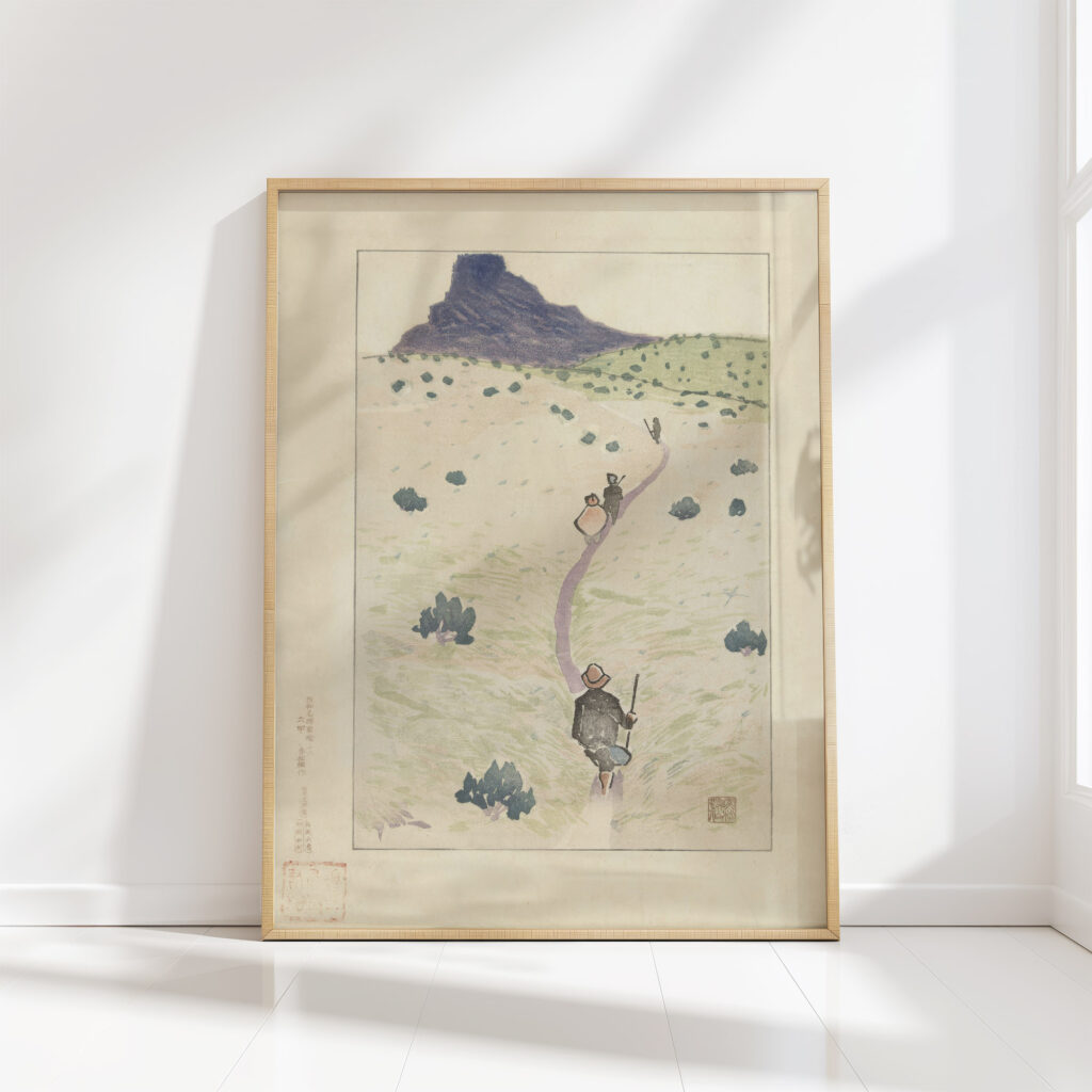 the mountain rokko 1916 akamatsu rinsaku high quality print