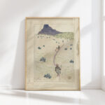 RUKU RUKU絵画6点 Showa Japanese Ukiyo-e 浮世絵 Hand Painted Landscape River