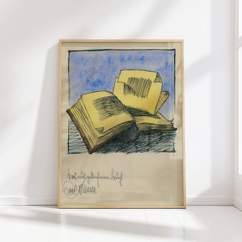 the never read book around 1923 karl wiener high quality print