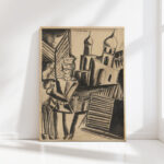 the russian couple ca 1922 ossip zadkine high quality print