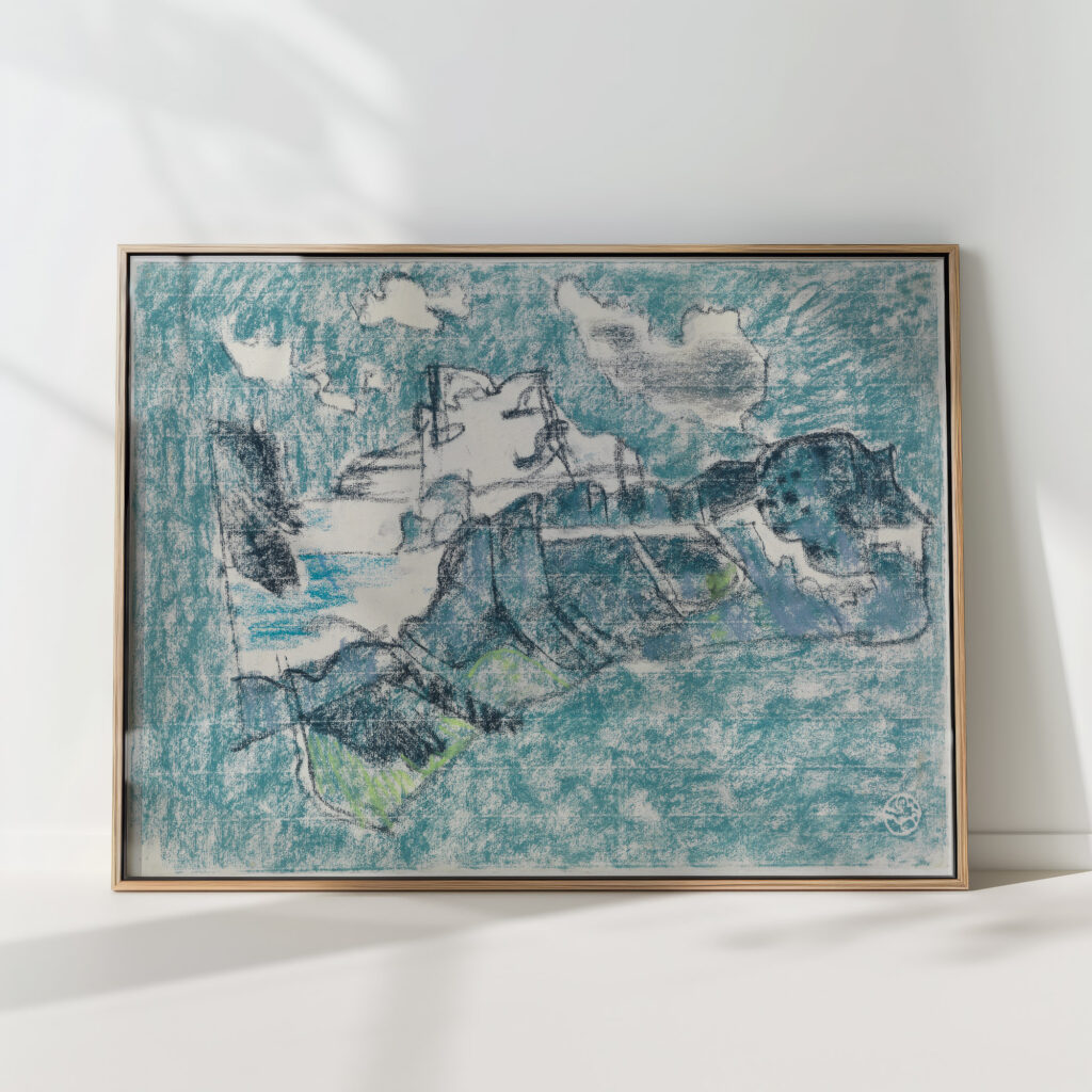 the scheerhorn in the snow and the griesstock 1936 august babberger high quality print