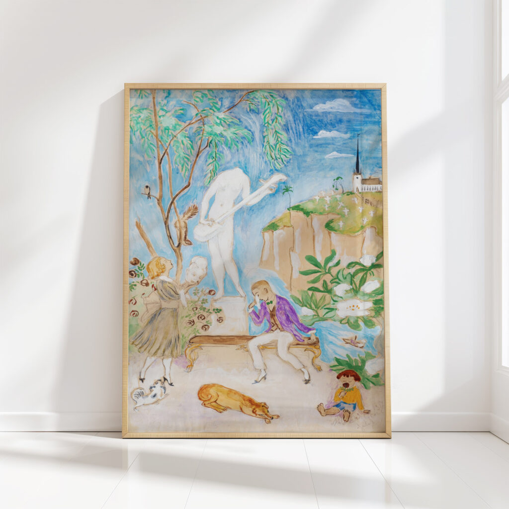 the shattered statue ii 1917 nils dardel high quality print