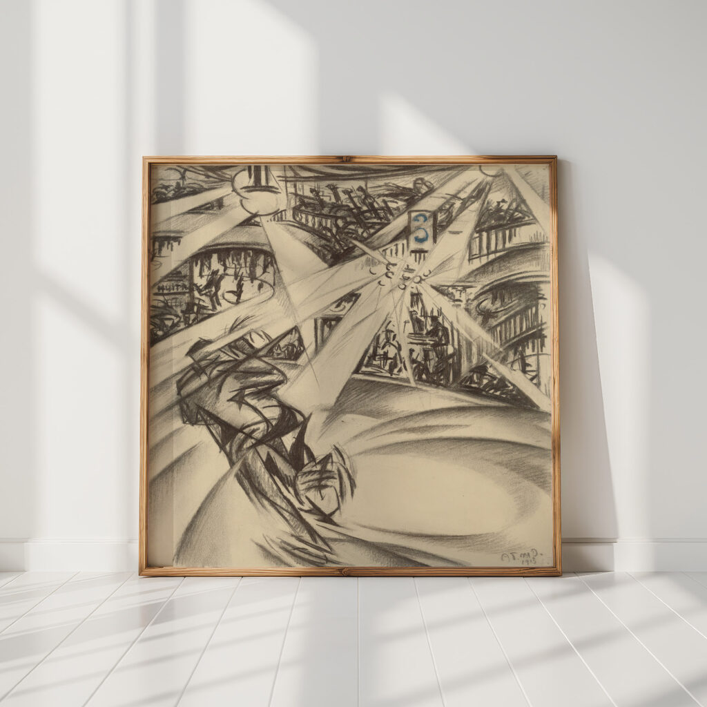 the skater 1913 felix del marle high quality print