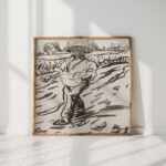the sower sowing farmer 1905 ernst ludwig kirchner high quality print