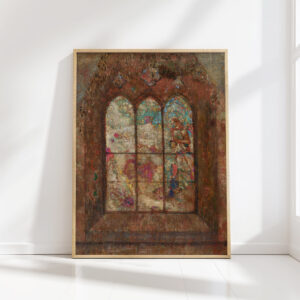 the stained glass window odilon redon high quality print