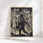 the stranger the man who walks through the city 1924 25 hermann scherer high quality print