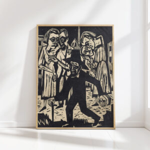 the stranger the man who walks through the city 1924 25 hermann scherer high quality print