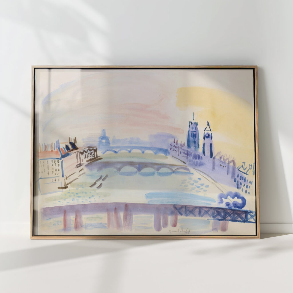 the thames london ca 1932 raoul dufy high quality print