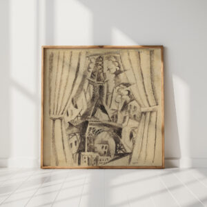 the tower with curtains 1910 robert delaunay high quality print