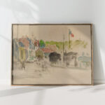 the village paul gauguin high quality print