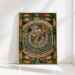 the wall clock snake an hour long stand 1916 adolf wolfli high quality print