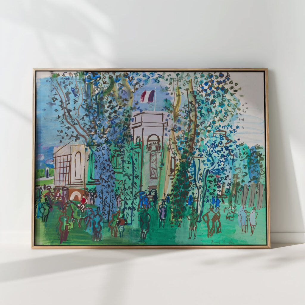 the weighing at deauville circa 1930 raoul dufy high quality print